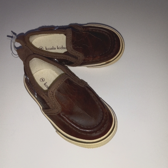 Koala Kids baby boy brown shoe Size 4 - Picture 1 of 5